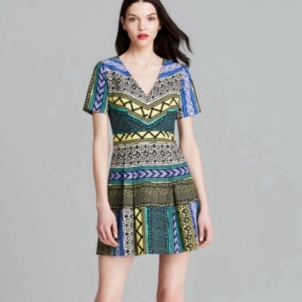 Anthropologie brand Plenty by Tracy Reese “New Moon” colorful print dress